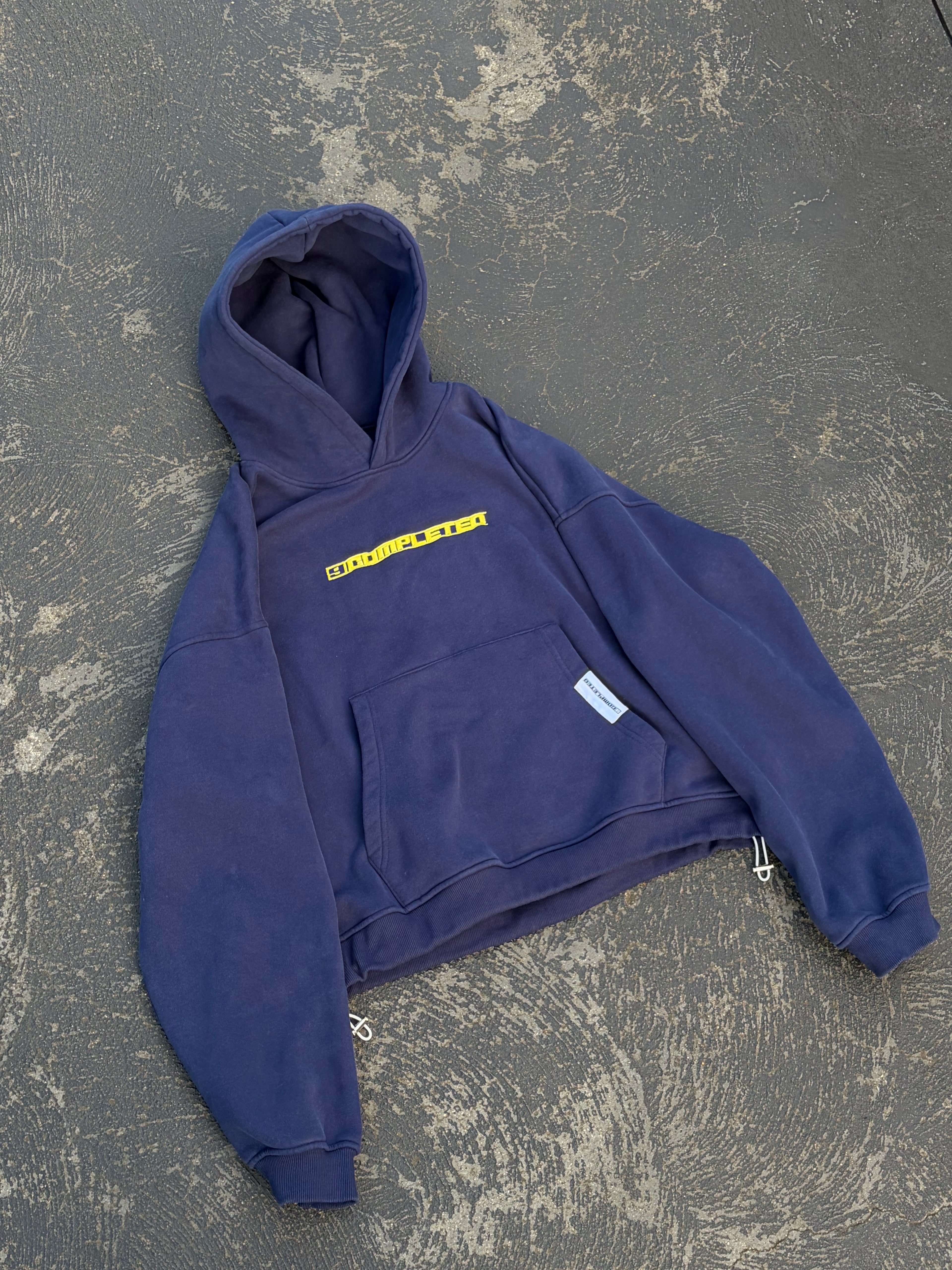 Deep Indigo adjustable hoodie